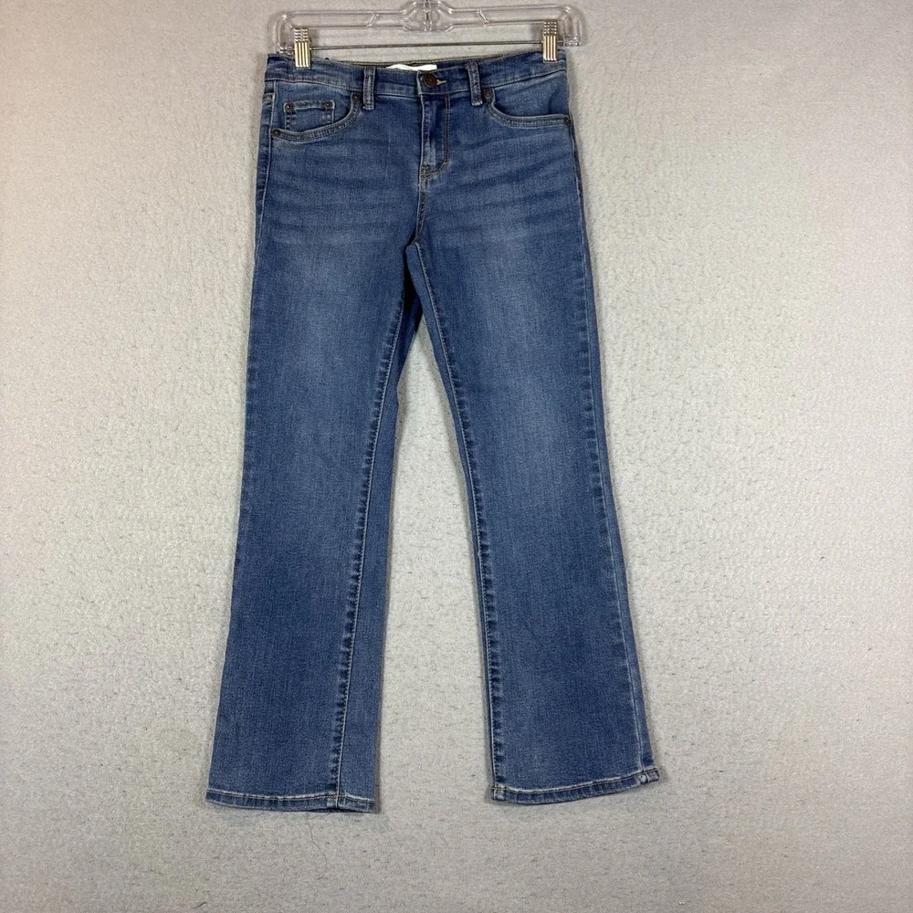 Youth Levi's Boot Cut Blue Jeans Size 10 Reg with Adjustable waist
